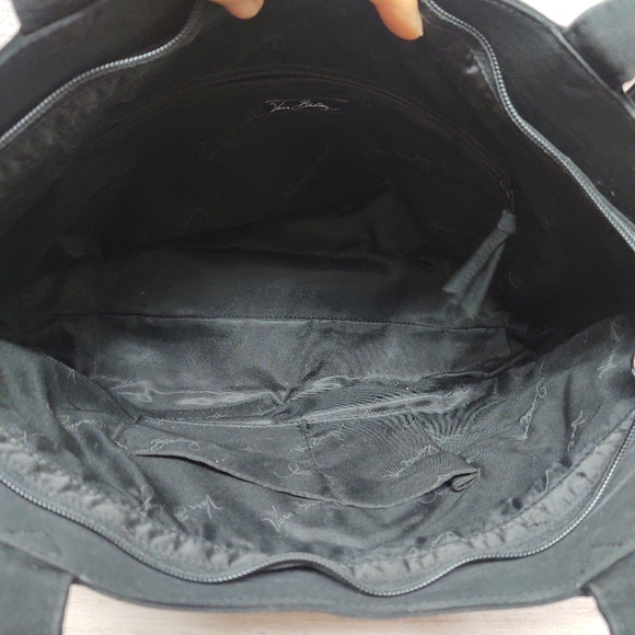 Vera Bradley~Microfiber Tote/Purse~Black - Picture 7 of 11